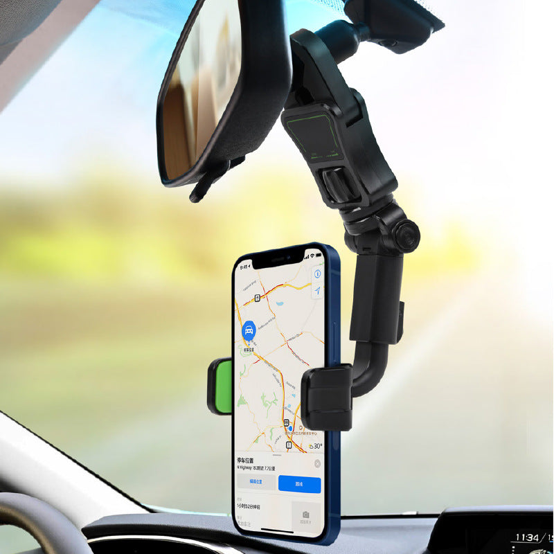 New Car Mobile Phone Holder Rear View Mirror Bracket AR Navigation Pillow - 0 - CJ