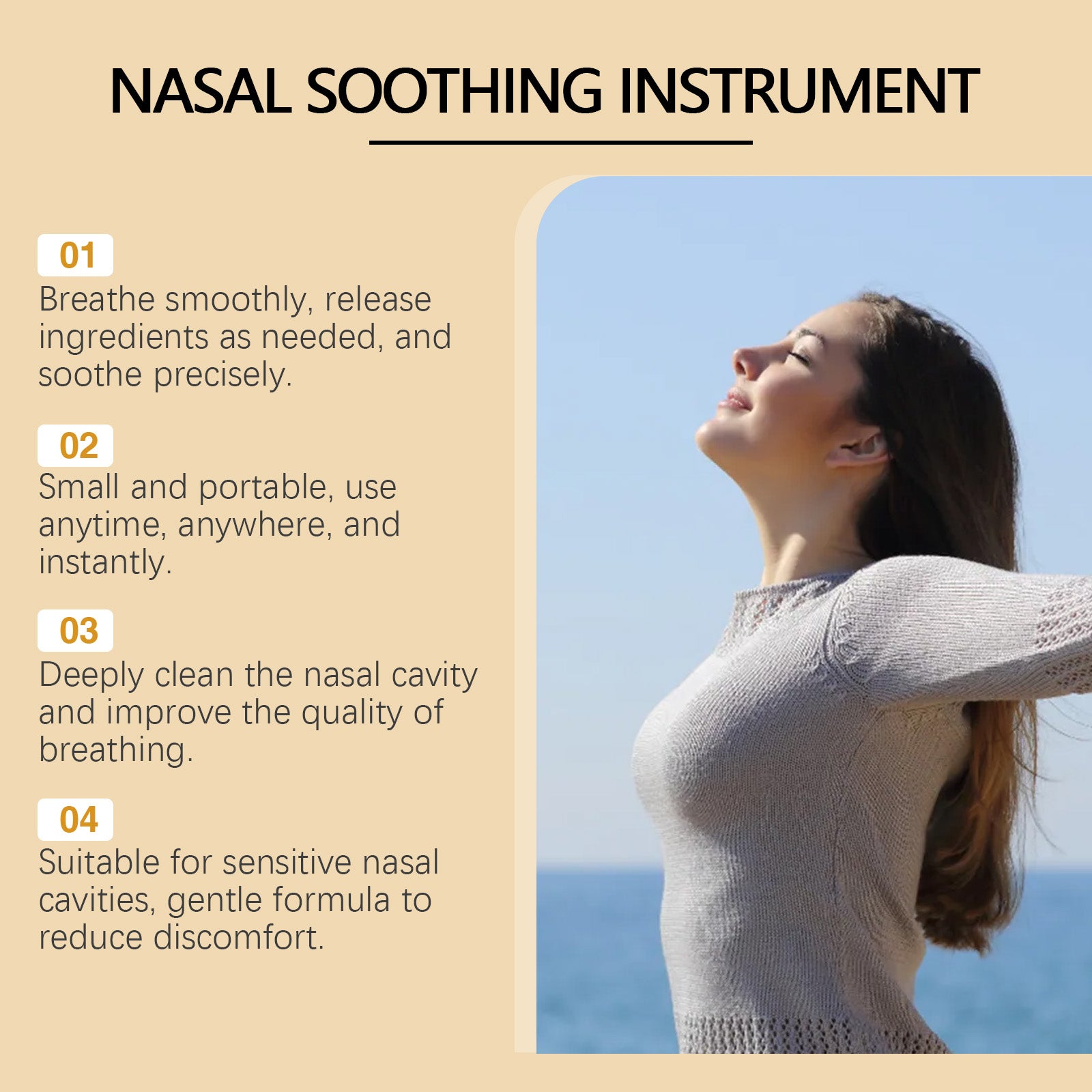 South Moon Nasal Care Instrument Nasal Respiratory Repair Cleaning Nasal Relief Nasal Discomfort Care Instrument - 5 - CJ