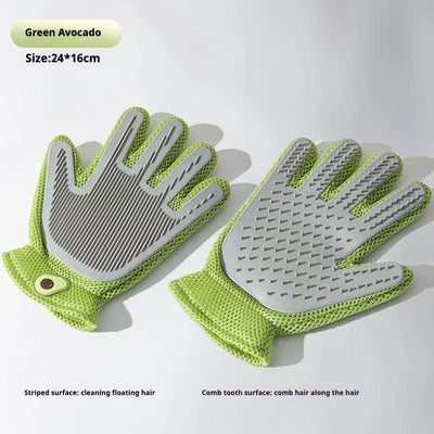 2 - in - 1 Pet Grooming Gloves & Brushes For Cats And Dogs High - Efficiency Hair Removal & Massage GlovesDouble - Sided Hair RemovalAnti - Scratch & Bite ProtectionCleaning & Grooming - 5 - CJ