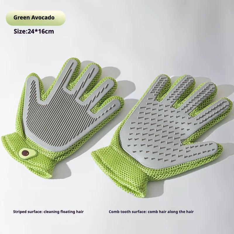 2 - in - 1 Pet Grooming Gloves & Brushes For Cats And Dogs High - Efficiency Hair Removal & Massage GlovesDouble - Sided Hair RemovalAnti - Scratch & Bite ProtectionCleaning & Grooming - 5 - CJ