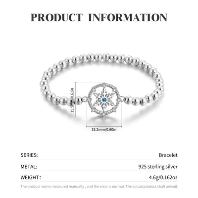Original Snow Flower Bracelet Series Versatile Female Christmas Gift S925 Sterling Silver Beads - 4 - CJ