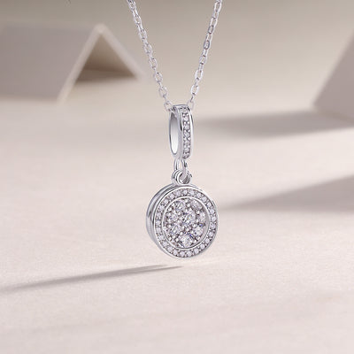 1Double Ring Combination - A Fashionable And Luxurious Diamond Jewelry Piece Set With Moissanite S925 Sterling Silver And Platinum - plated Pendant Prohibit TikTok sales - 5 - cj