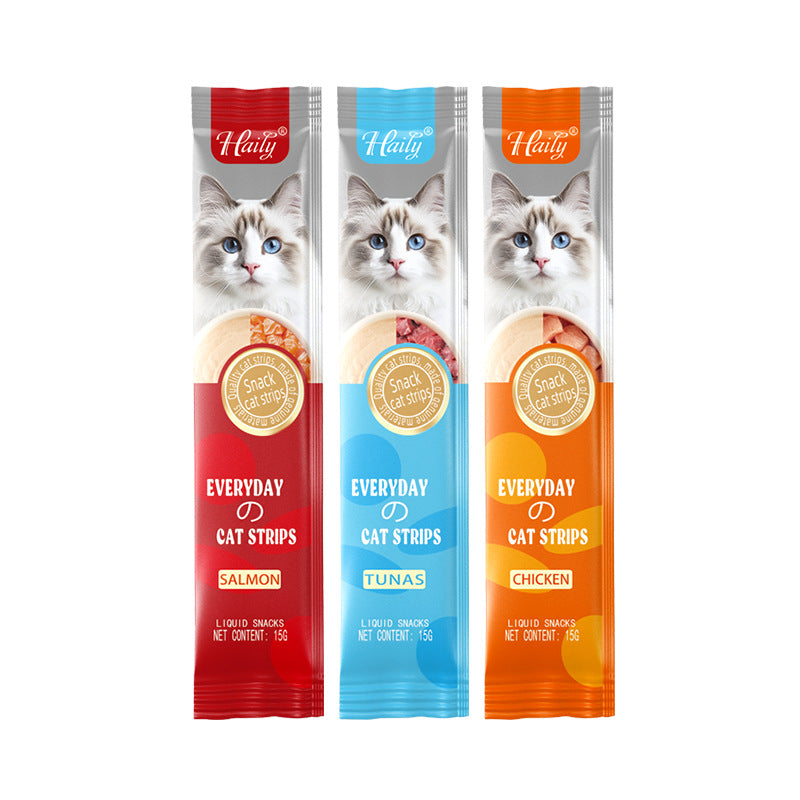 Cat Snacks Chicken Salmon Tuna Puree Nutrition Bar - 0 - CJ