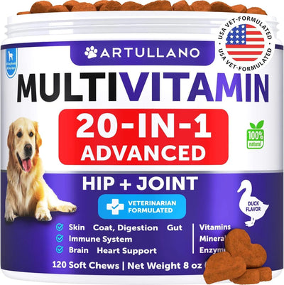 Dog Multivitamin Chewable With Glucosamine 20 In 1 Dog Vitamins And Supplements Senior & Puppy Multivitamin For Dogs Pet Joint Support Health Immunity Mobility Gut Skin 120 Chews - 5 - CJ