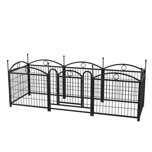 Dog Playpen Indoor 24 Inch 8 Panel Metal Dog Playpen - 5 - CJ