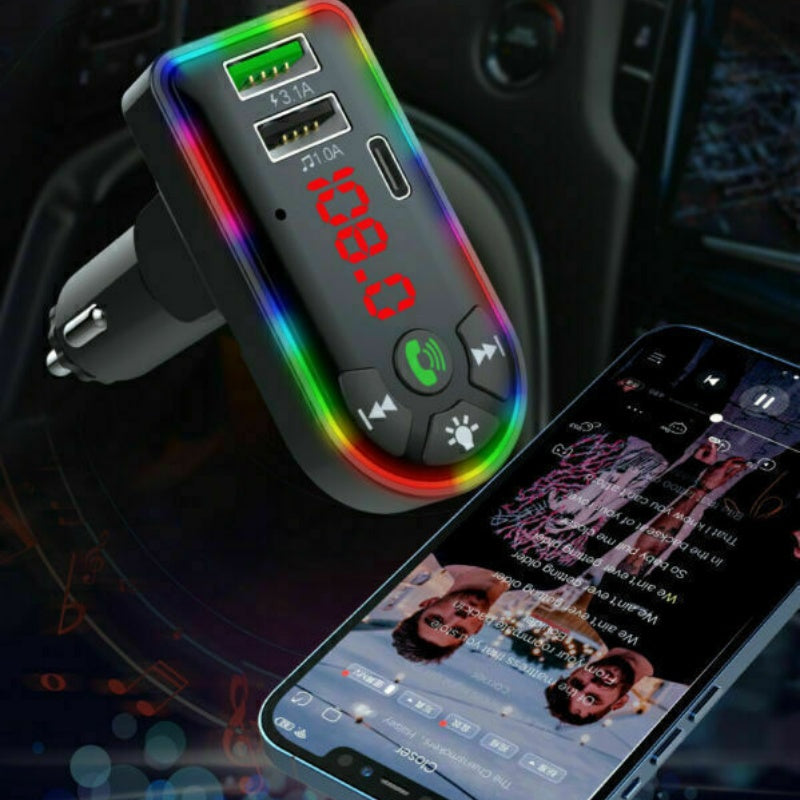 Car Bluetooth 5.0 MP3 Player FM Transmitter Radio 3.1A Fast Charger Adapter Lots - 5 - CJ