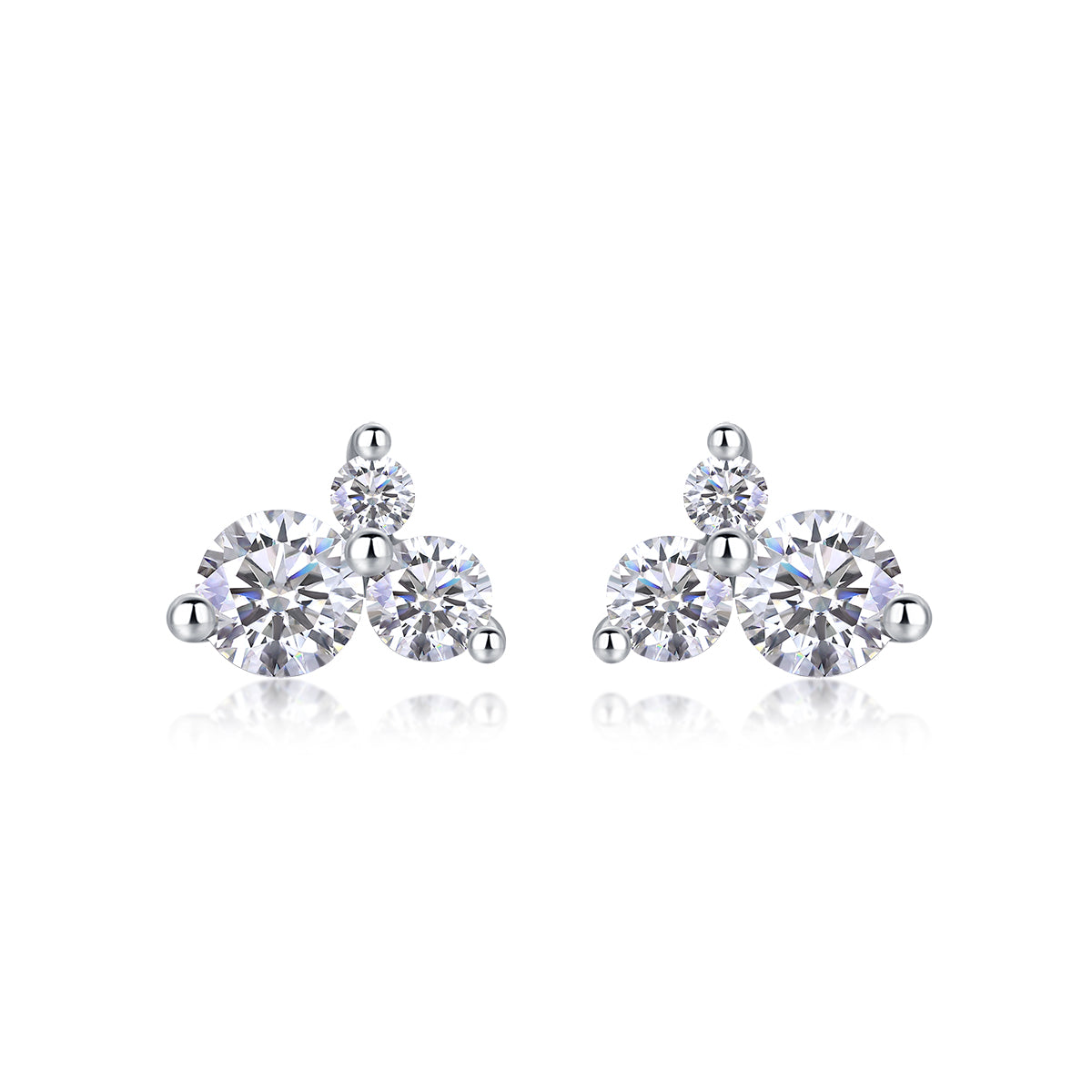 1Wave Diamond Set Moissanite Silver Earrings Luxury Fashion Diamond Earrings Stud Earrings Prohibit TikTok sales - 5 - CJ