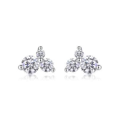 1Wave Diamond Set Moissanite Silver Earrings Luxury Fashion Diamond Earrings Stud Earrings Prohibit TikTok sales - 5 - CJ
