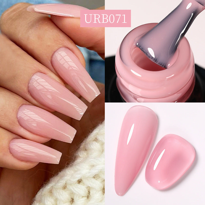 Reinforced Long - lasting No - file Base Coat With Shimmering Glitter Gel Polish - 0 - CJ