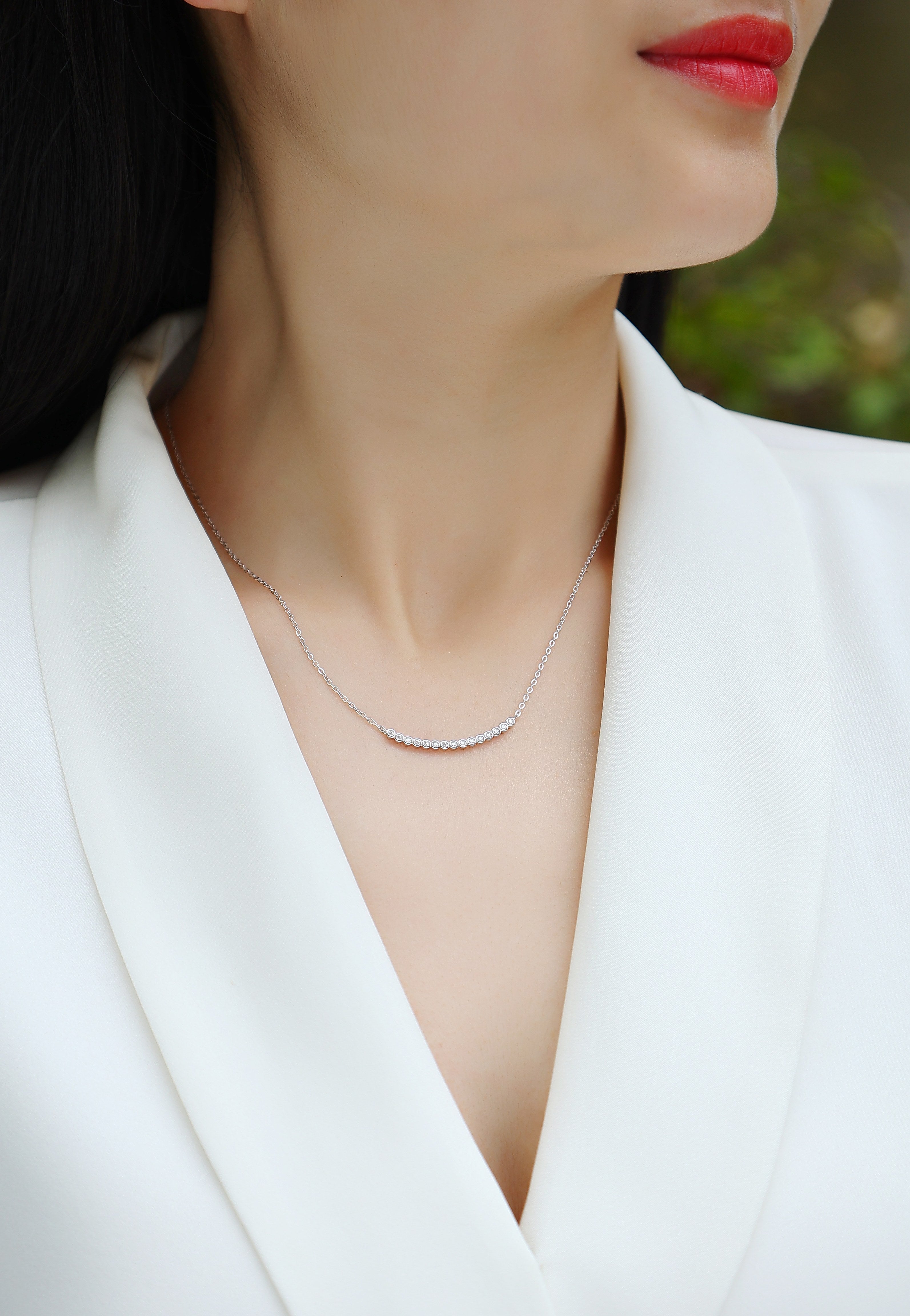 1Floating World - Fashionable And Luxurious Diamond Jewelry Pendant Set With Moissanite S925 Sterling Silver And Platinum - plated Prohibit TikTok sales - 5 - cj