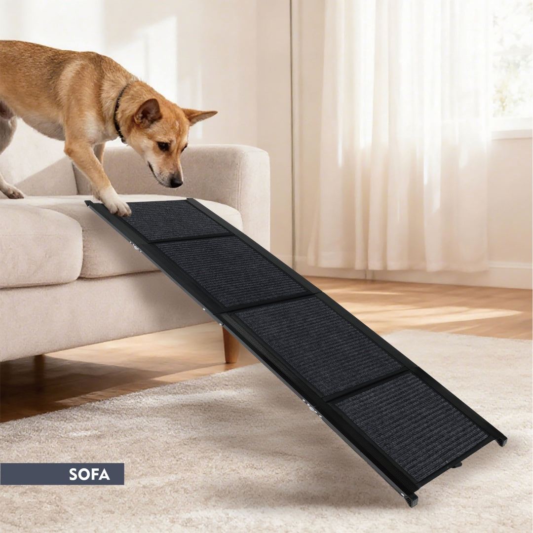 Dog Ramp For Car 71 Long  19.5 Wide Portable Dog Ramps For Large Dogs With Non - Slip Rug Surface Dog Car Ramp For SUV Car  Truck, Folding Dog Ramp Up To 250LBS - 5 - CJ