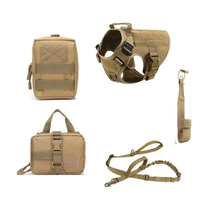 Tactical Dog Harness Pet German Shepherd K9 Training Vest Dog Harness And Leash Set For All Breeds Dogs - 0 - CJ