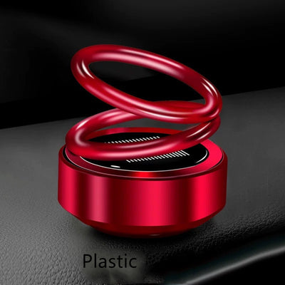 Solar Auto Rotation Car Air Freshener Perfume Seat - 0 - CJ - Red plastic - CJQCQCQC00318 - Red plastic