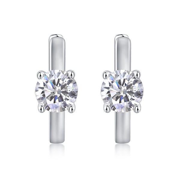 1Set Out To The Heart Of Luxury Fashion Diamond Earrings Stud Mossan Diamond Silver Ornaments Prohibit TikTok sales - 5 - CJ