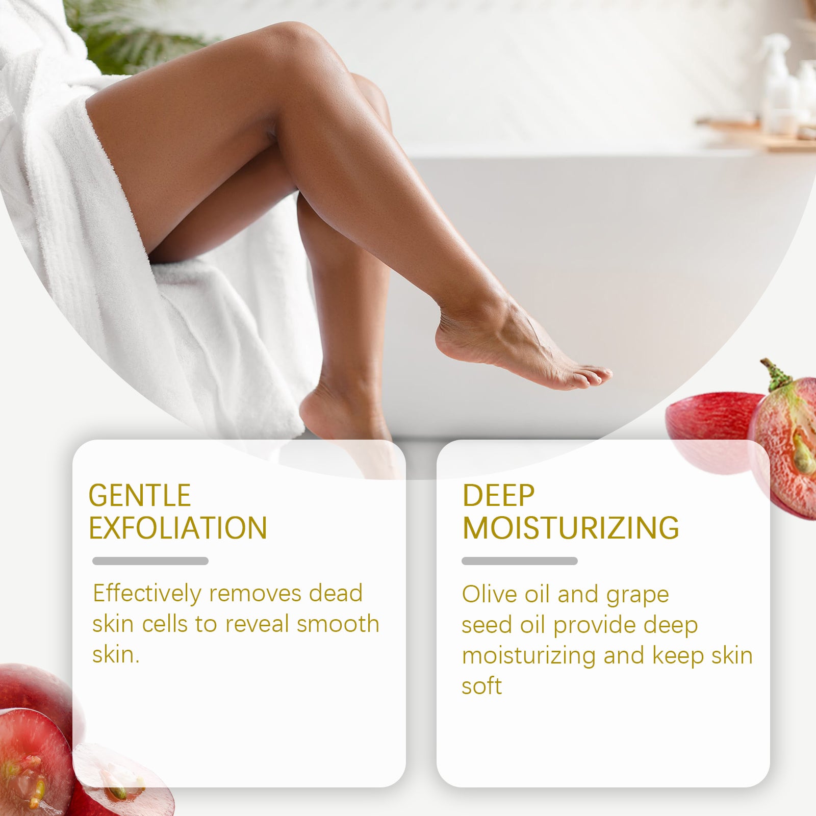 West Month Exfoliating Scrub, Gentle Exfoliating Dead Skin Hydrating Exfoliating Scrub - 5 - CJ