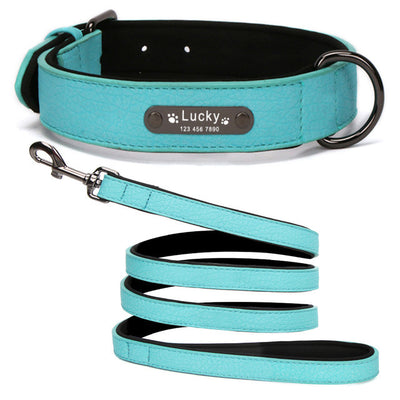 Soft Leather Dog Collar Collar For Large Dogs - 7 - CJ