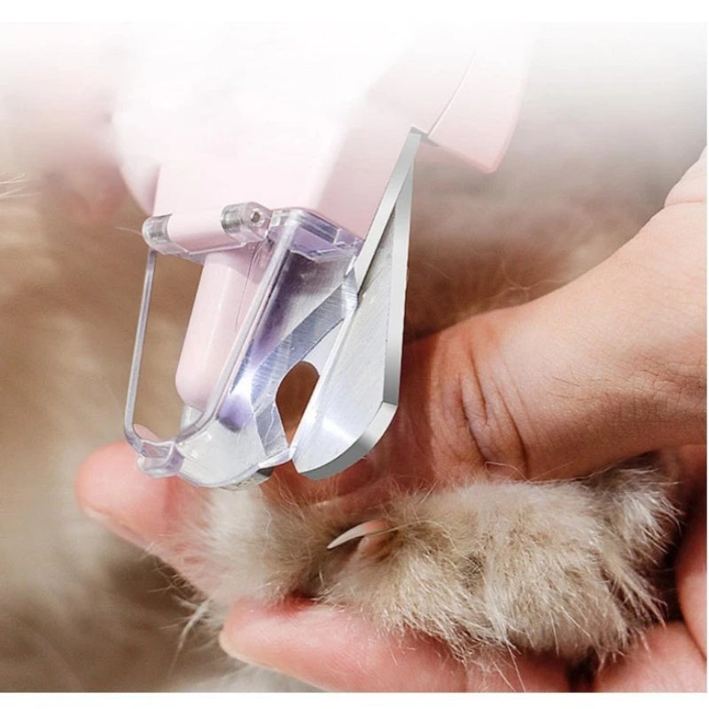 White Pet Nail Trimmer Dog Nail Clippers With Light 2 In 1 Nail Clipper And Grinder - 5 - CJ