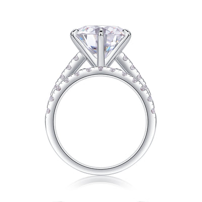 1Arrange Large Diamond Rings Luxuriously And Fashionably Set With Moissanite Silver Rings Prohibit Tk Sales - 5 - CJ