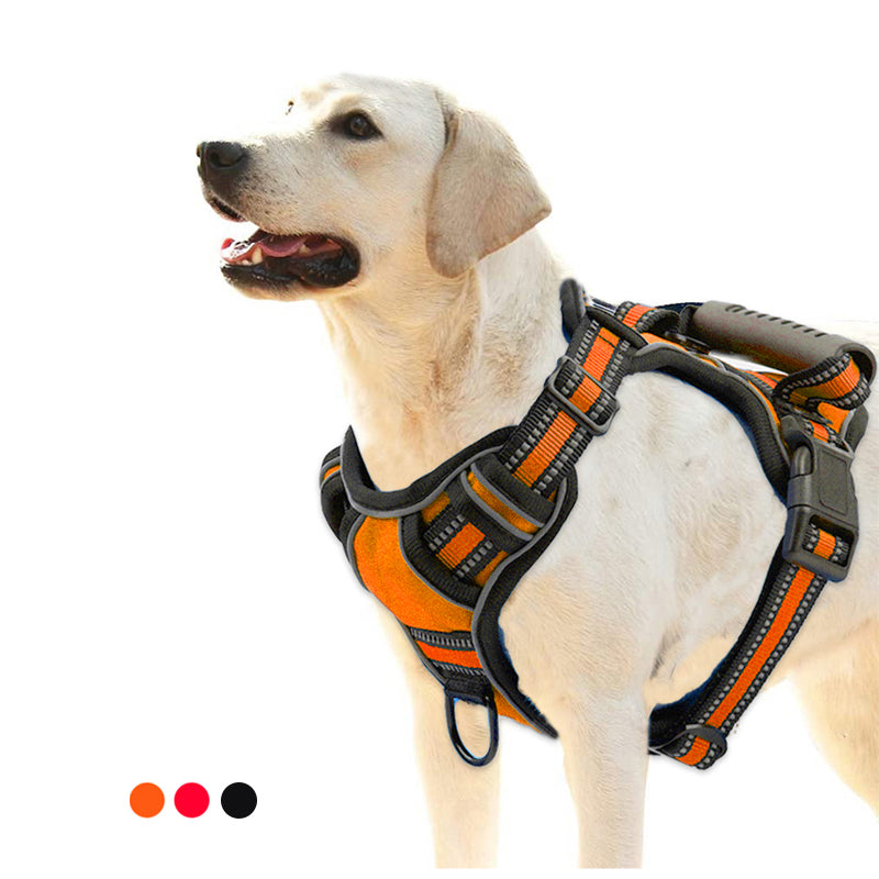 Dog Harness No Pull Breathable Reflective Pet Harness Vest - 0 - CJ