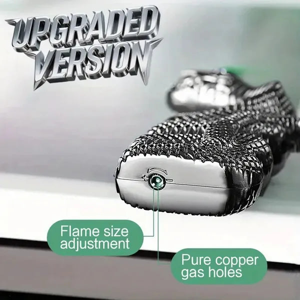 1pc Butane Lighter, Creative Snake Windproof Lighter, Horizontal Fire Design, Windproof Lighter, Lucky Snake Desktop Decorations, Suitable For Indoor And Outdoor, Perfect Gift For Father, Husband Or B - 5 - CJ