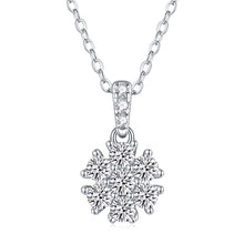1Snowflake Dance - A Fashionable And Luxurious Diamond Jewelry Pendant Set With Moissanite S925 Sterling Silver And Platinum Plating Prohibit TikTok sales - 5 - cj