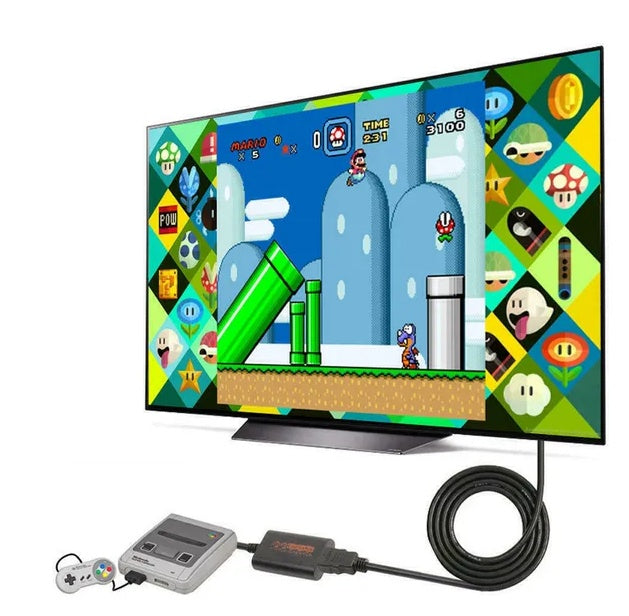 N64 To HDMI Converter Adapter HD Link Cable For Nintendo Gamecube Super NES SNES