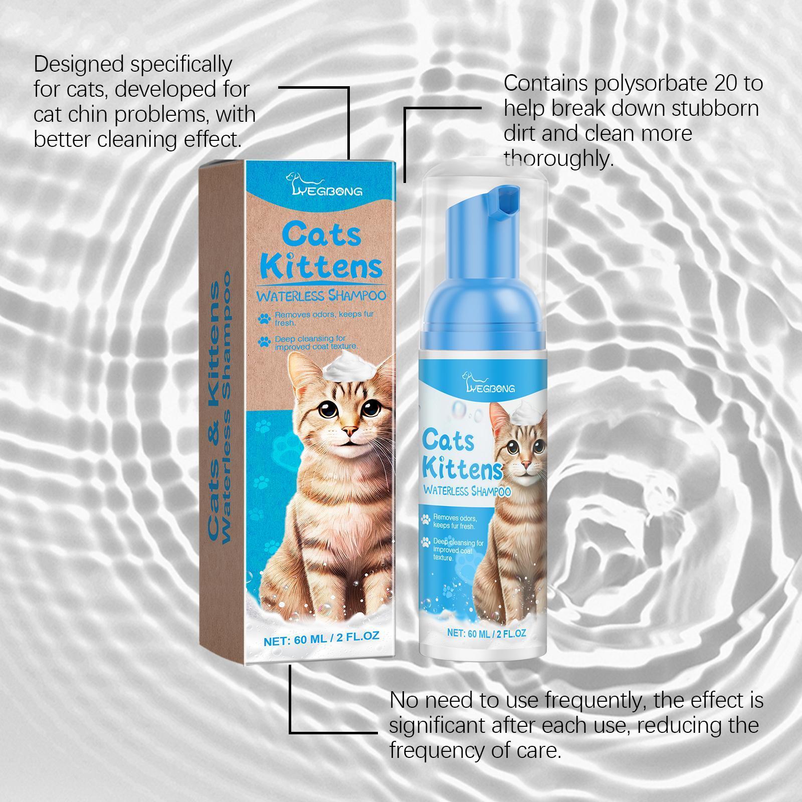 Yegebang Cat Cleaning Mousse Mild Non - irritating Pet Cleaning Foam - 5 - CJ