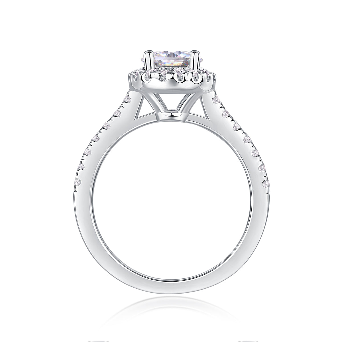 1Hug Your Lover With A Large Diamond Ring Luxury Fashion Set With Moissanite Silver Ring Prohibit Tk Sales - 5 - CJ