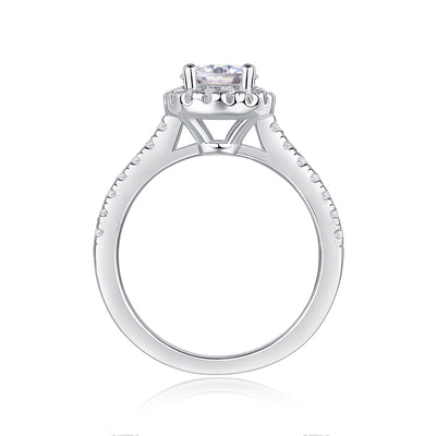 1Hug Your Lover With A Large Diamond Ring Luxury Fashion Set With Moissanite Silver Ring Prohibit Tk Sales - 5 - CJ
