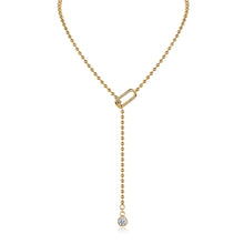 1Gem Tassels Luxury Fashion Diamond Pendant Necklace Set With Mosan Diamond Silver Ornaments Prohibit TikTok sales - 5 - CJ