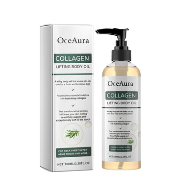OceAura Collagen Lifting Body Oil, Moisturizing And Firming Arms Belly Fat Full Body Massage Oil - 5 - CJ
