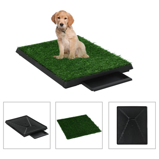 Pet Toilet with Tray & Artificial Grass 63x Toilet - 5 - CJ