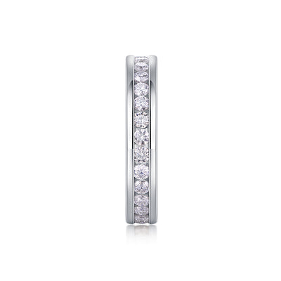 1Diamond Ring Luxury Fashion Set Moissanite Silver Ring Prohibit TikTok sales - 5 - CJ