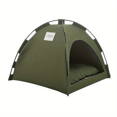 Cat Tent Bed With Removable Non - Slip Soft Pad, Portable Pet Tent Cave For Cats And Small Dogs Kitten Breathable Self - Cooling Pet Mat For Dogs And Cats - 5 - CJ