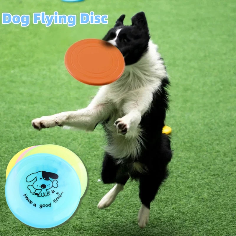 Silicone Flying Saucer Funny Pets Dog Cat Toy Dog Game Flying Discs Resistant Chew Puppy Training Interactive Pet Supplies - 0 - CJ