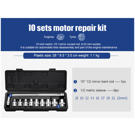 Socket Ratchet Wrench Set Repair Tools - 0 - CJ