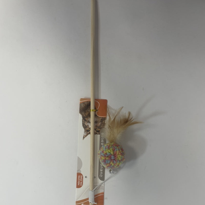 Teasing The Cat Stick Pole