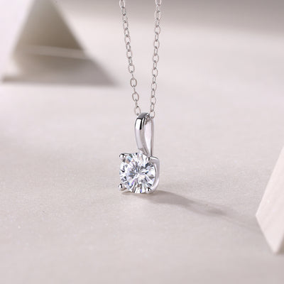 1Encounter - A Fashionable And Luxurious Diamond Jewelry Pendant Set With 1 - carat Moissan Diamond S925 Sterling Silver Prohibit TikTok sales - 5 - cj