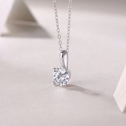 1Encounter - A Fashionable And Luxurious Diamond Jewelry Pendant Set With 1 - carat Moissan Diamond S925 Sterling Silver Prohibit TikTok sales - 5 - cj
