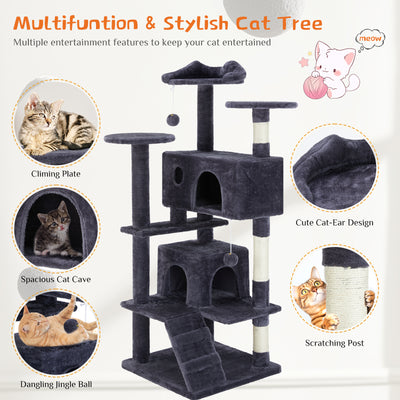 Multi Functional Cat Treehouse Cat Climbing Frame - 5 - CJ