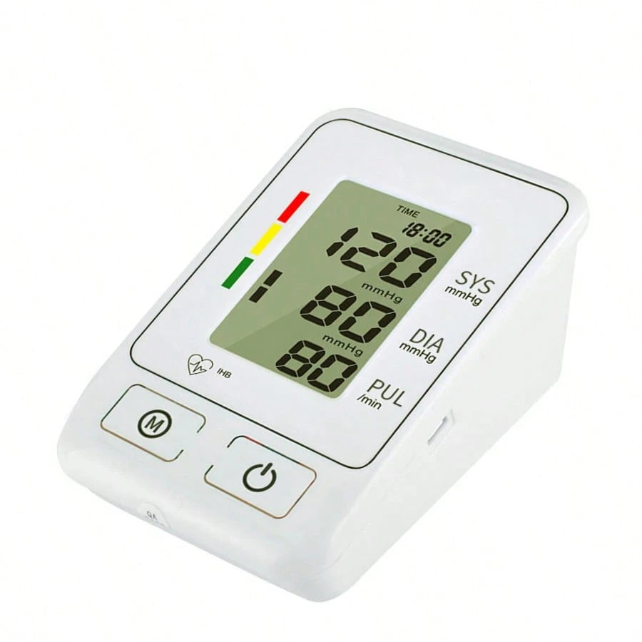 Blood Pressure Monitor Upper Arm Blood Pressure Monitors For Home Use With Bp Cuff, Large Screen Bp Machine, 190 Memory, USB Powered And Battery Powered - 5 - CJ