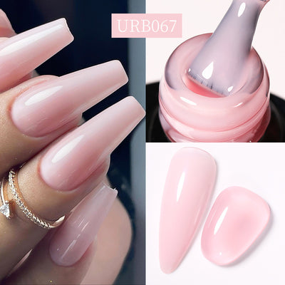 Reinforced Long - lasting No - file Base Coat With Shimmering Glitter Gel Polish - 0 - CJ