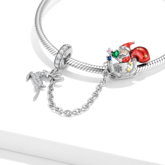 Elk&Santa Claus Protection Chain Christmas Series S925 Silver Bracelet Diy Accessories - 4 - https://x.com/titan_prim62775J