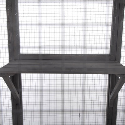 Oversized Cat Cage - Grey - 5 - cjdroshippping