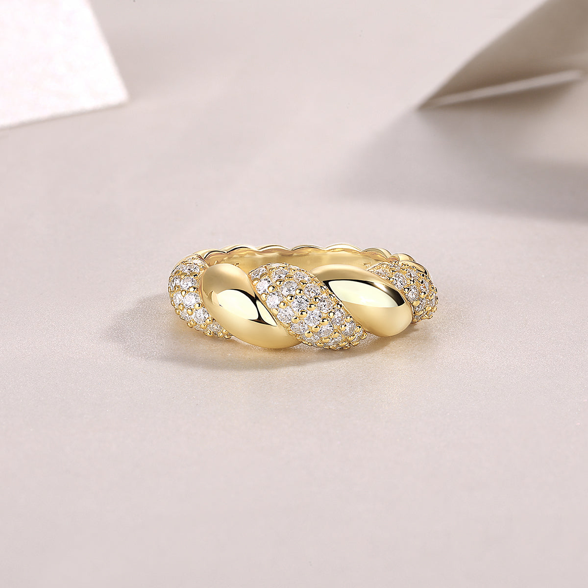 1Tengman - A Fashionable Jewelry Accessory Set With Moissanite S925 Sterling Silver And Gold - plated Diamond Prohibit TikTok sales - 5 - CJ