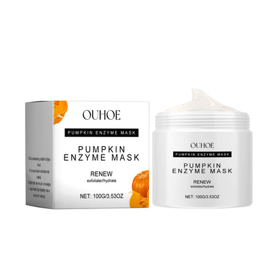 Ouhoe Pumpkin Enzyme Mask Facial Skin Deep Cleansing Pores Gentle Nourishing Skin Care Mud Mask - 5 - CJ