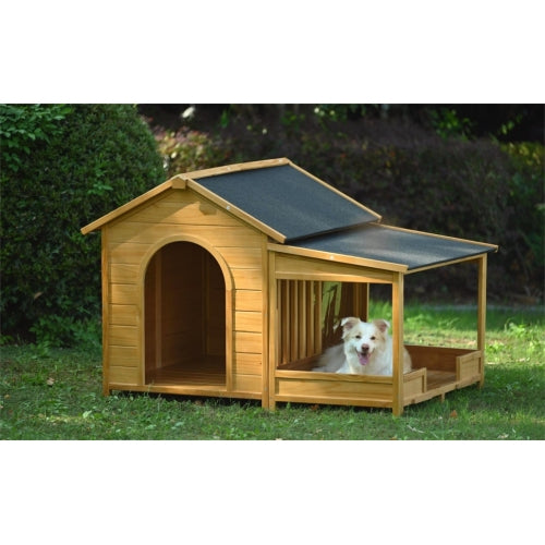 Large Wooden Dog House With Porch - 5 - CJ