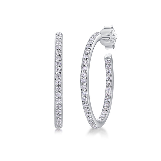 1Ribbon - Square Moissanite S925 Sterling Silver Earrings With Platinum - plated Stud Earrings, A Fashionable And Luxurious Diamond Jewelry Accessory Prohibit TikTok sales - 5 - cjdropshipping