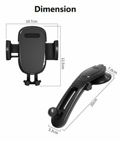 360 Rotatable Phone Mount Holder Car Dashboard Gravity Adjustable GPS Stand Rotating Car Phone Holder Universal Dashboard Mount Car Holder GPS Phone Stands Auto Accessories Car Phone Holder - 5 - CJ