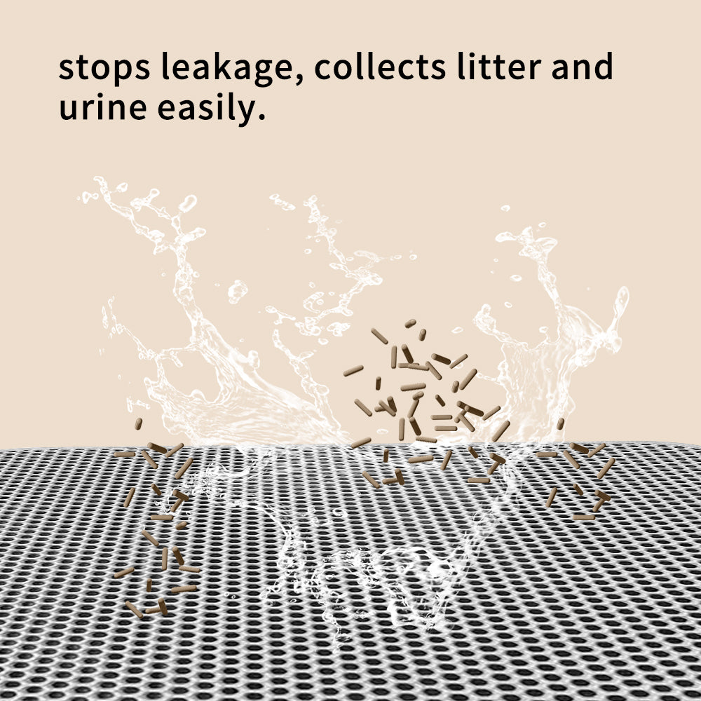 Premium Cat Litter Mat - Leak - Proof Waterproof Base & Non - Slip Backing - Effectively Traps And Filters Litter For A Cleaner, Dry Floor - 5 - CJ